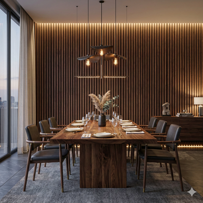 Architektonische Holz-Akustikplatte – 270 × 110 cm