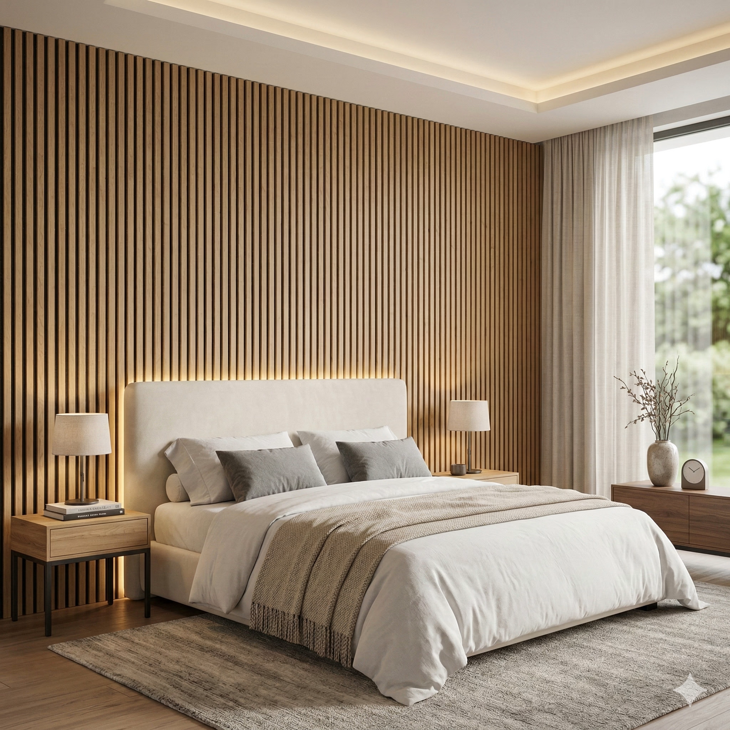 Architektonische Holz-Akustikplatte – 270 × 110 cm