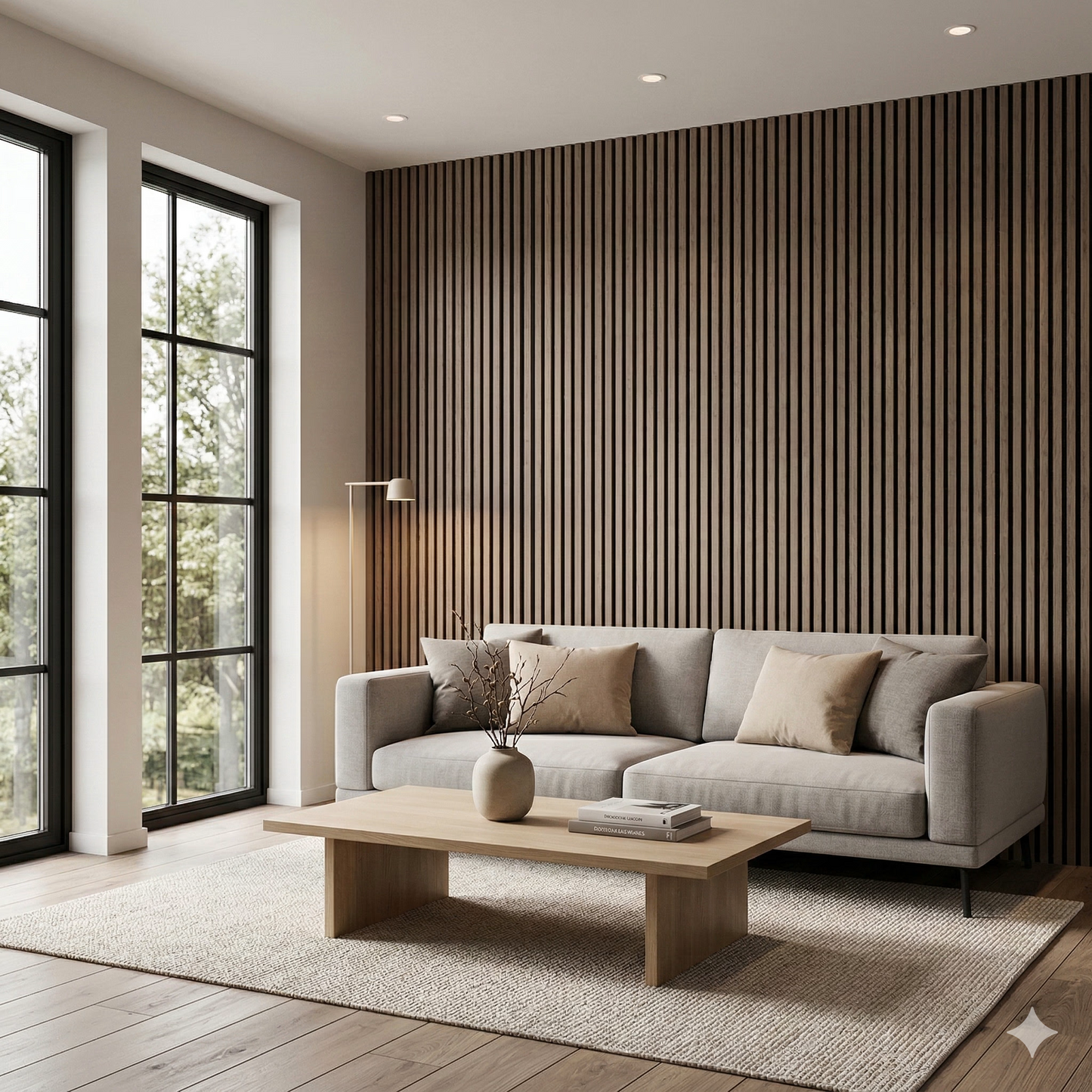 Architektonische Holz-Akustikplatte – 270 × 110 cm