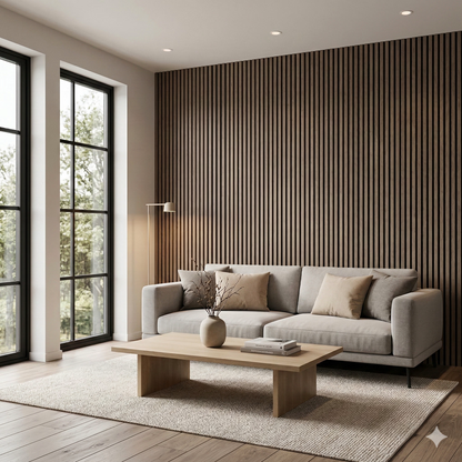 Architektonische Holz-Akustikplatte – 270 × 110 cm